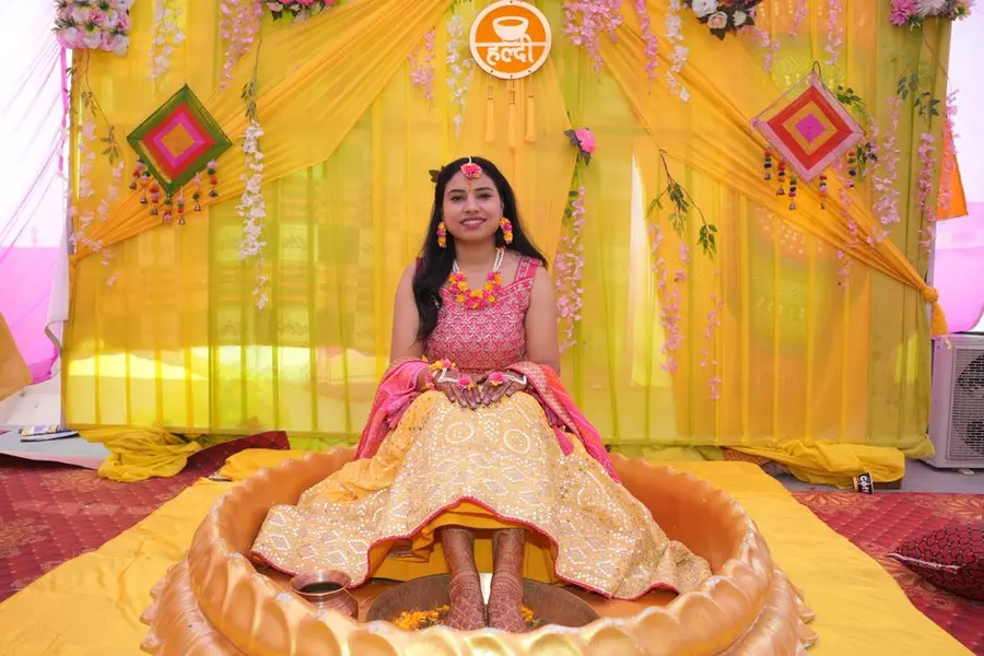 Haldi Décor (Marigold Theme)