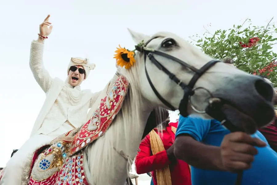 White Horse with Baggi